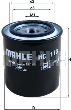 MAHLE HC 113 - Гідрофільтри, автоматична коробка передач autozip.com.ua