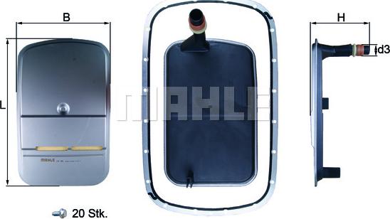 MAHLE HX 159KIT - Гідрофільтри, автоматична коробка передач autozip.com.ua