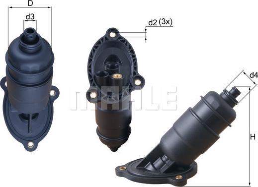 MAHLE HX 155 - Гідрофільтри, автоматична коробка передач autozip.com.ua