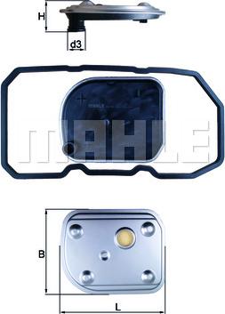 MAHLE HX 158D - Гідрофільтри, автоматична коробка передач autozip.com.ua