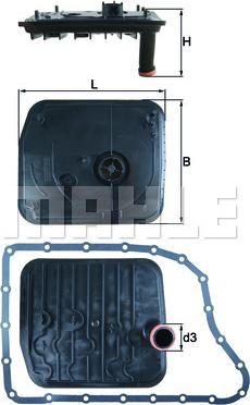 MAHLE HX 153D - Гідрофільтри, автоматична коробка передач autozip.com.ua