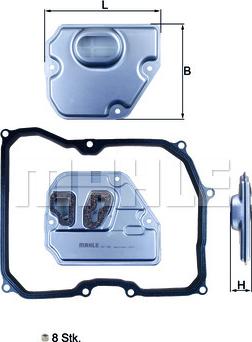 MAHLE HX 169KIT - Гідрофільтри, автоматична коробка передач autozip.com.ua