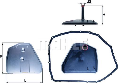 MAHLE HX 164D - Гідрофільтри, автоматична коробка передач autozip.com.ua