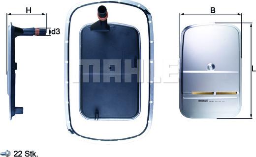 MAHLE HX 165KIT - Гідрофільтри, автоматична коробка передач autozip.com.ua