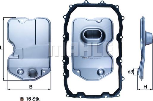 MAHLE HX 160KIT - Гідрофільтри, автоматична коробка передач autozip.com.ua