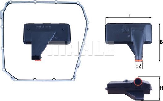 MAHLE HX 185D - Гідрофільтри, автоматична коробка передач autozip.com.ua
