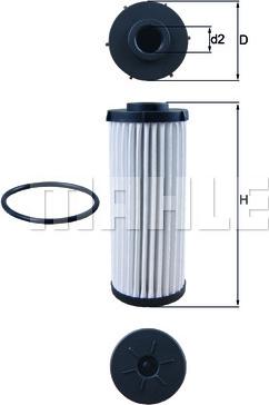 MAHLE HX 139D - Гідрофільтри, автоматична коробка передач autozip.com.ua