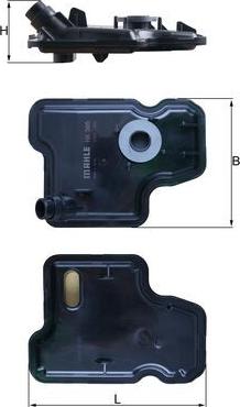 MAHLE HX 395 - Гідрофільтри, автоматична коробка передач autozip.com.ua