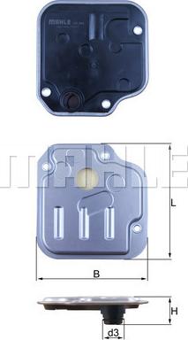 MAHLE HX 244 - Гідрофільтри, автоматична коробка передач autozip.com.ua