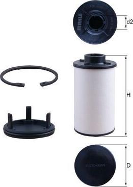 MAHLE HX 286 KIT - Гідрофільтри, автоматична коробка передач autozip.com.ua