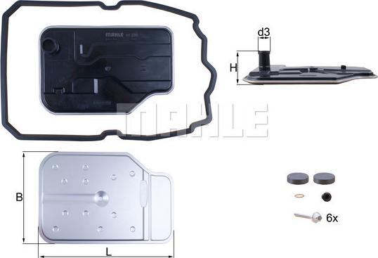 MAHLE HX 230 KIT - Гідрофільтри, автоматична коробка передач autozip.com.ua