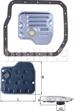 MAHLE HX 237D - Гідрофільтри, автоматична коробка передач autozip.com.ua