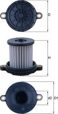 MAHLE HX 229 - Гідрофільтри, автоматична коробка передач autozip.com.ua