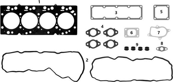 MAHLE JS0211020/4 - Комплект прокладок, головка циліндра autozip.com.ua