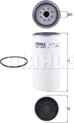 MAHLE KC 430D - Паливний фільтр autozip.com.ua