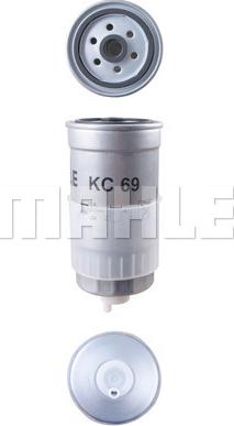MAHLE KC 69 - Паливний фільтр autozip.com.ua