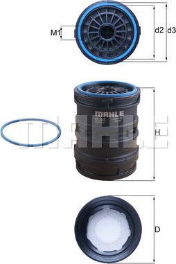 MAHLE KC 645D - Паливний фільтр autozip.com.ua
