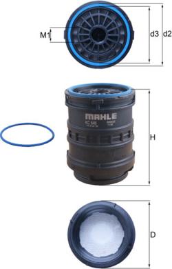 MAHLE KC 646D - Паливний фільтр autozip.com.ua