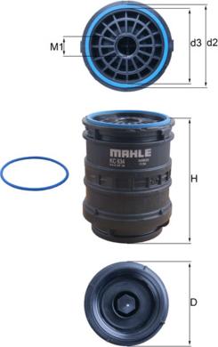 MAHLE KC 634D - Паливний фільтр autozip.com.ua