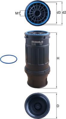MAHLE KC 629D - Паливний фільтр autozip.com.ua
