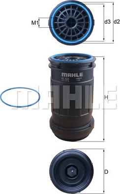 MAHLE KC 624D - Паливний фільтр autozip.com.ua