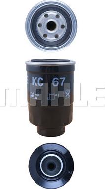 MAHLE KC 67 - Паливний фільтр autozip.com.ua