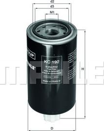 MAHLE KC 192 - Паливний фільтр autozip.com.ua