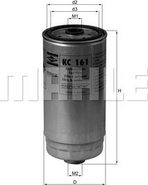 MAHLE KC 161 - Паливний фільтр autozip.com.ua