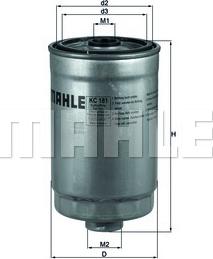 MAHLE KC 18/1 - Паливний фільтр autozip.com.ua