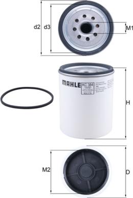 MAHLE KC 384D - Паливний фільтр autozip.com.ua
