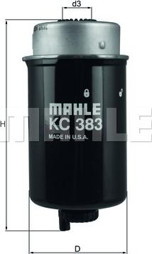 MAHLE KC 383 - Паливний фільтр autozip.com.ua