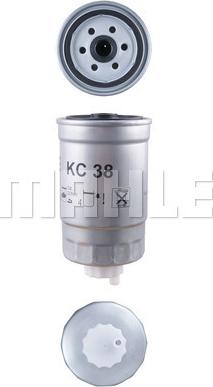 MAHLE KC 38 - Паливний фільтр autozip.com.ua
