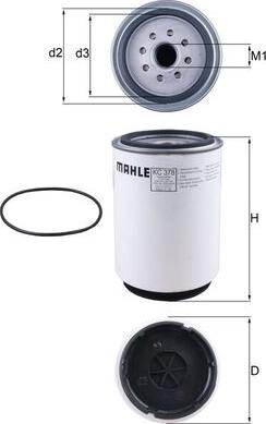 MAHLE KC 378D - Паливний фільтр autozip.com.ua