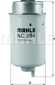 MAHLE KC 204 - Паливний фільтр autozip.com.ua