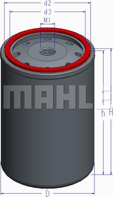 MAHLE KC 202 - Паливний фільтр autozip.com.ua