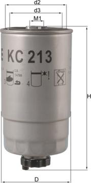 MAHLE KC 213 - Паливний фільтр autozip.com.ua