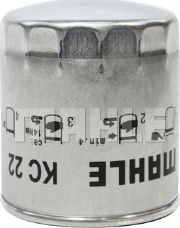 MAHLE KC 22 - Паливний фільтр autozip.com.ua