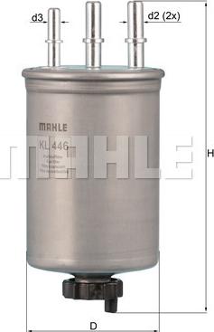 MAHLE KL 446 - Паливний фільтр autozip.com.ua