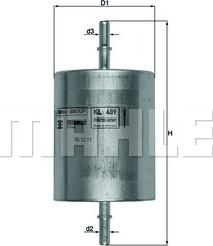 MAHLE KL 409 - Паливний фільтр autozip.com.ua