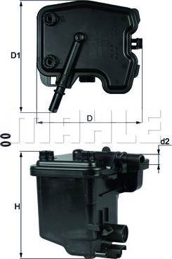 MAHLE KL 431D - Паливний фільтр autozip.com.ua