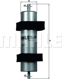 MAHLE KL 596 - Паливний фільтр autozip.com.ua