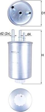 MAHLE KL 505 - Паливний фільтр autozip.com.ua