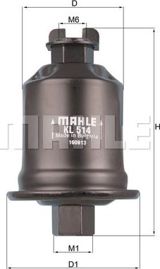 MAHLE KL 514 - Паливний фільтр autozip.com.ua