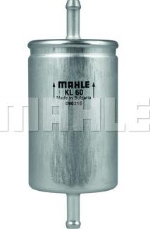 MAHLE KL 60 - Паливний фільтр autozip.com.ua