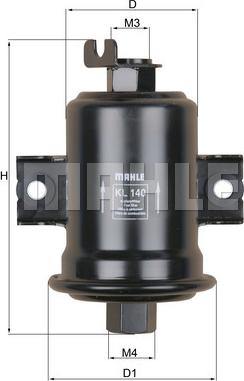 MAHLE KL 140 - Паливний фільтр autozip.com.ua