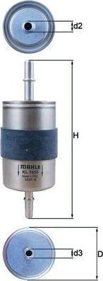 MAHLE KL 1055 - Паливний фільтр autozip.com.ua