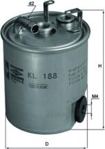 MAHLE KL 188 - Паливний фільтр autozip.com.ua