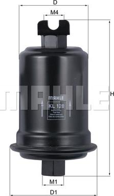 MAHLE KL 128 - Паливний фільтр autozip.com.ua