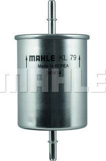 MAHLE KL 79 - Паливний фільтр autozip.com.ua