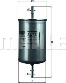 MAHLE KL 71 - Паливний фільтр autozip.com.ua